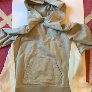 Maddie style grey hoodie with float white back!